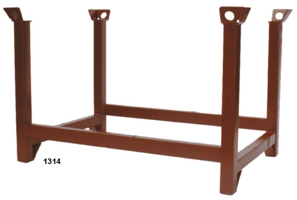 Palette industrielle Eichinger, 2000 kg, LxlxH 1000x800x750 mm, marron chocolat, 13140100000000