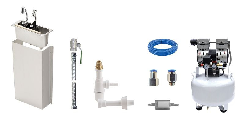 Lölsberg i.ScoopShower & Air Silver Kit complet douche doseur (version pour portionneur à louche), 951 IC1D