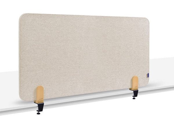 Cloison de table acoustique Legamaster ELEMENTS 60x120cm beige doux avec 2 pinces de table, 7-209821