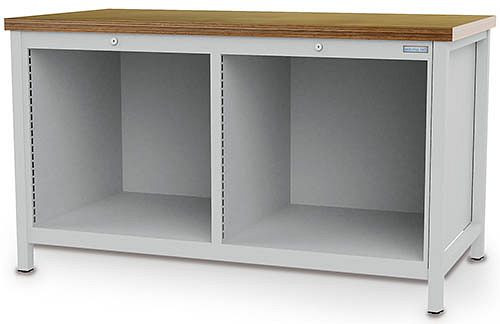 Etabli en fonte Bedrunka+Hirth série 1500 R 24-24, avec 2 boîtiers vides, 1500 x 750 x 959 mm, 03.15.001-9
