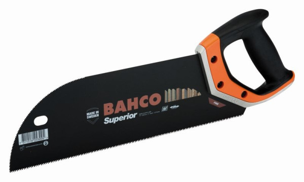 Scie à placage Bahco Superior, 350 mm, pour bois, stratifié + plastique, 3240-14-XT11-HP