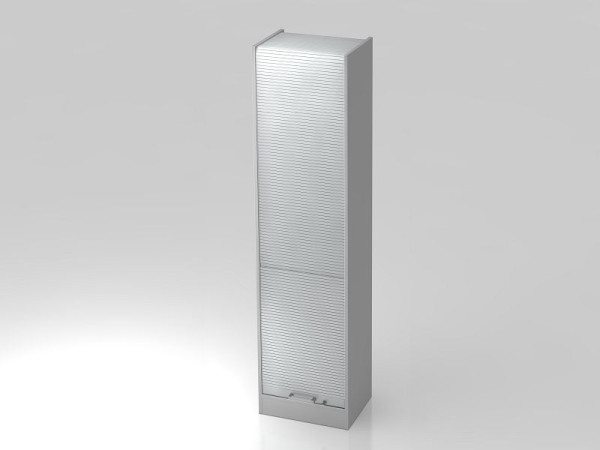 Armoire à volets roulants Hammerbacher verticale 50 cm, poignée chromée 5OH gris/argent, 50x40x200,4 cm (LxPxH), VSET50/5/S/CE