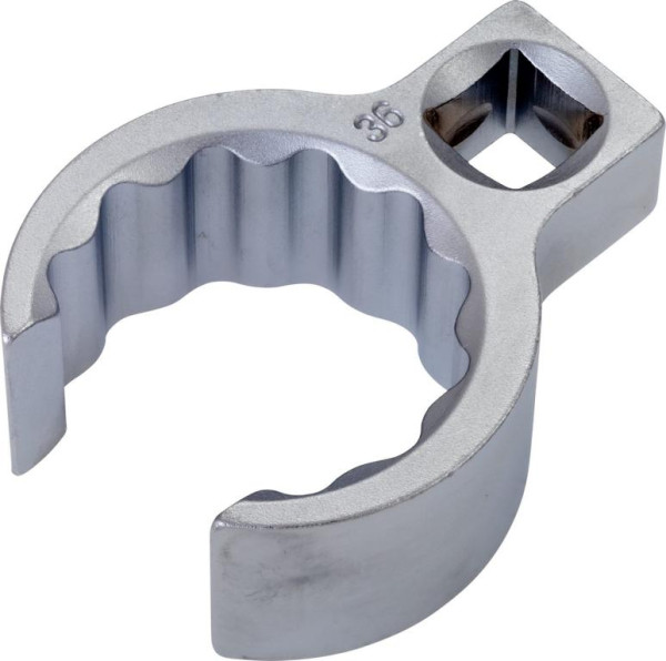 Clé polygonale Hazet, double hexagonale, ouverte, carré creux 12,5 mm, profil extérieur double hexagonal, 36 mm, carré intérieur 12,5 = 1/2", 848Z-36