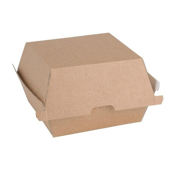Fiesta Compostable Boîtes à Hamburger Compostables Kraft Small (Lot de 200), FB664