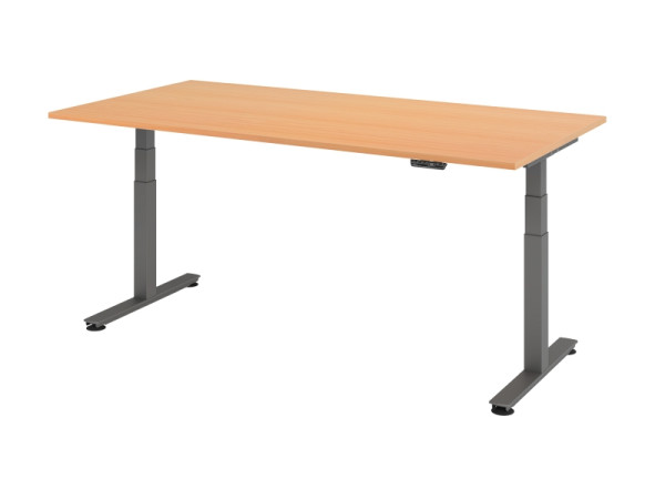 Hammerbacher bureau assis-debout électrique 200x100cm hêtre, VXDSM2E/6/G