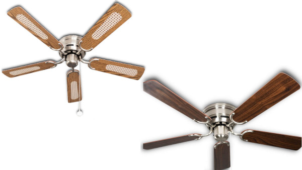 Ventilateur de plafond Pepeo Kisa Deluxe BN chêne / noyer, 105620191OL