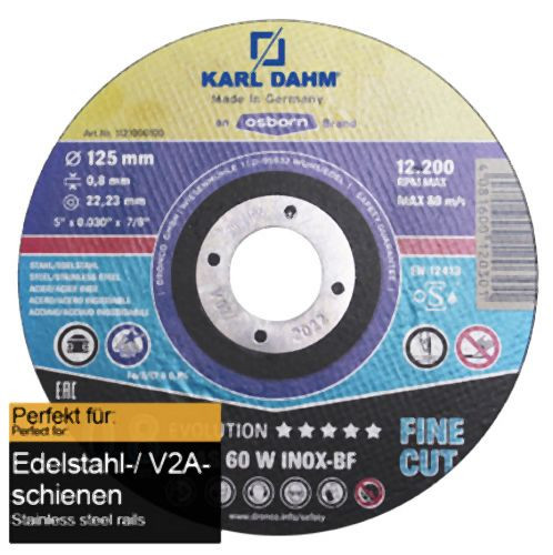 Lame de scie à métaux Karl Dahm V2A extra fine Ø125 mm, 11946