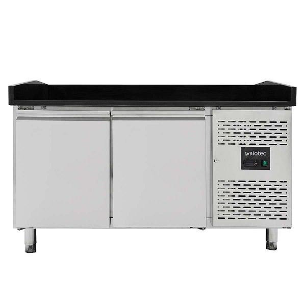 Table réfrigérée à pizza Vaiotec EASYLINE 800 / 2 portes "noir", 151x80x100 cm, 10071