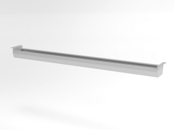 Chemin de câbles Hammerbacher KC18, pour table 180, couleur : argent, largeur : 146,2 cm, hauteur : 9,3 cm, VKC18/S