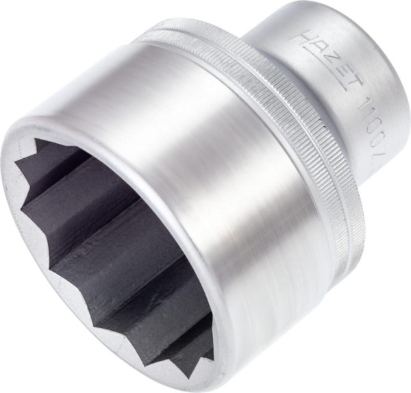 Embout pour clé à douille Hazet, double hexagonal, carré creux 25 mm (1 pouce), profil externe double hexagonal, 60 mm, 1100Z-60