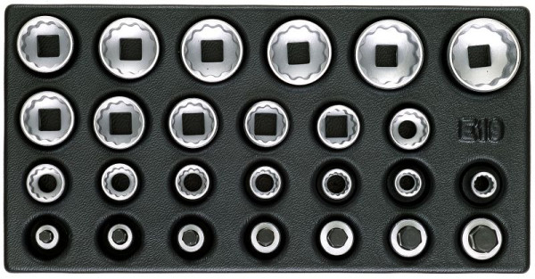Module d'outils GEDORE avec assortiment, inserts pour clés à douille 1/2'', profil UD, 1899694
