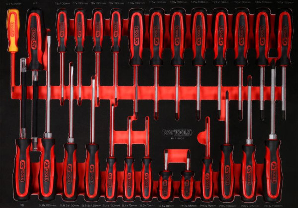 KS Tools PERFORMANCEplus jeu d'outils 27 pièces tournevis, 811.0027