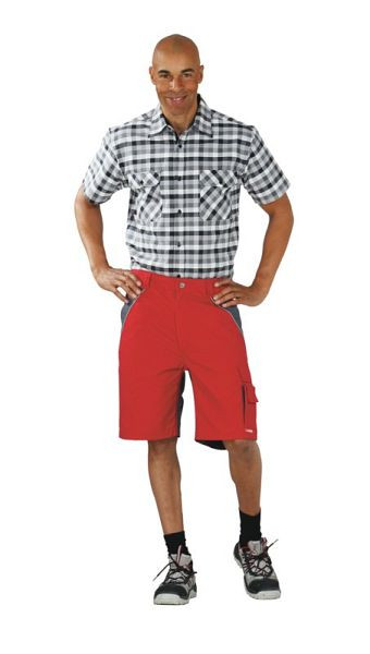 Short Planam Plaline, rouge/ardoise, taille XS, 2547040