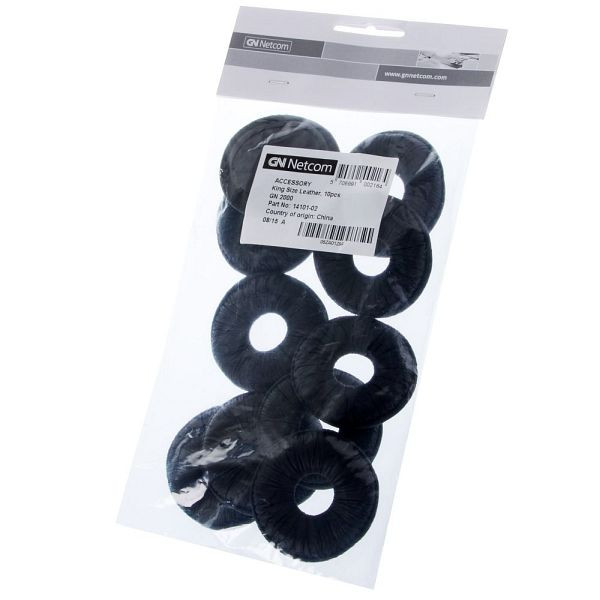 Coussinets d'oreille en similicuir Jabra, BIZ1500, GN1900 / 2000, UE : 10 pièces, 14101-02