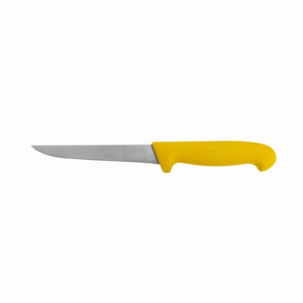 Couteau à désosser Schneider, lame droite, longueur de lame 150 mm, manche jaune, 268015