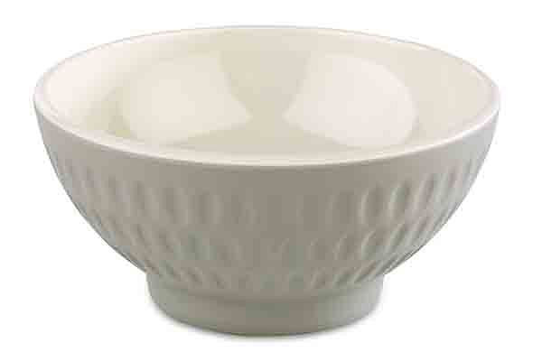 Bol APS -ASIA PLUS-, Ø 9,5 cm, hauteur : 4,5 cm, mélamine, intérieur : crème, brillant, extérieur : gris, mat, 15401