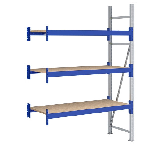 BITO rayonnage grande portée /F2 2000x600x1350 élément complémentaire 3 niveaux aggloméré RAL5010 U, C0350-0004