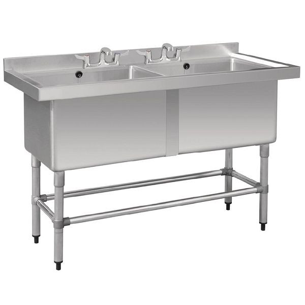 Vogue évier profond double vasque 141cm de long, CF406