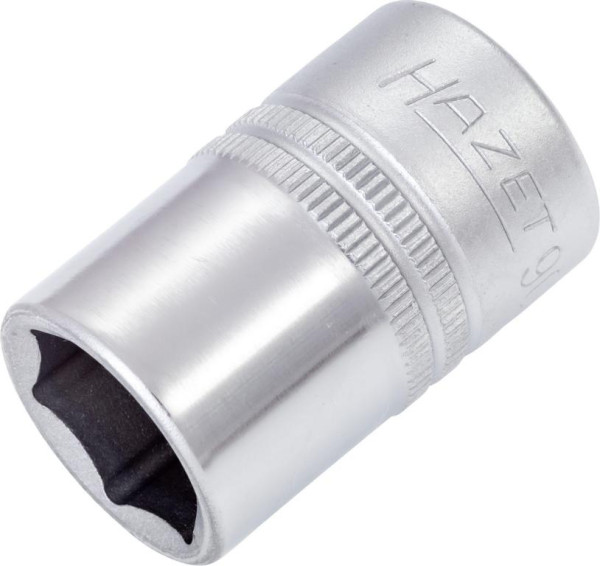 Douille Hazet, hexagonale, carré creux 12,5 mm (1/2"), 16 mm, moleté, 900-16