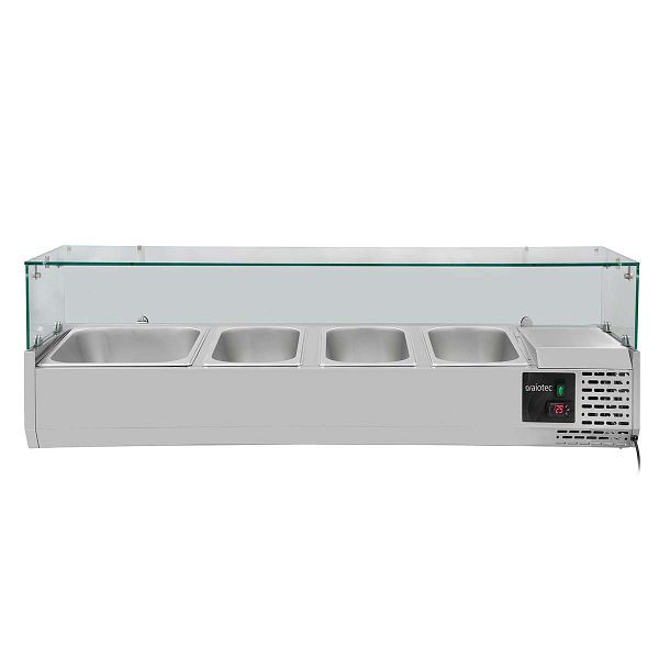 Accessoire réfrigérant Vaiotec EASYLINE 380 avec couvercle en verre 3xGN1/3 + 1xGN1/2 - 1200, 10031