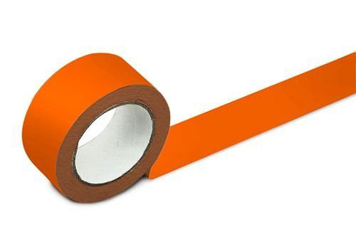 Ruban de marquage au sol DENIOS, largeur 75 mm, orange, UE : 2 rouleaux, 137-143