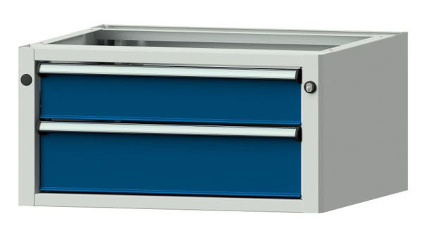 Armoire de base pour établis ANKE, modèle 902 V, 660 x 615 x 330 mm, RAL 7035/5010, 402.500