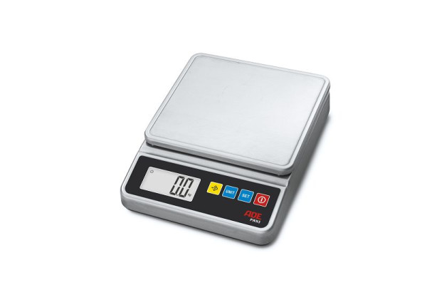 Balance de portion en acier inoxydable ADE PWN5, charge maximale : 5 kg, incrément de chiffres : 1 g, 2332