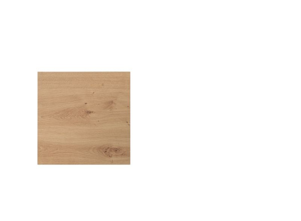 Plateau de table Hammerbacher KP08, 80 x 80 cm, plateau : chêne noueux, épaisseur 25 mm, avec trou système pour pieds de support, VKP08/R