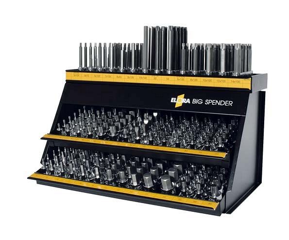Stand de vente ELORA "Big Spender" avec inserts 1/2 "Schr-Dr., 770-KS2M, 0770510322000