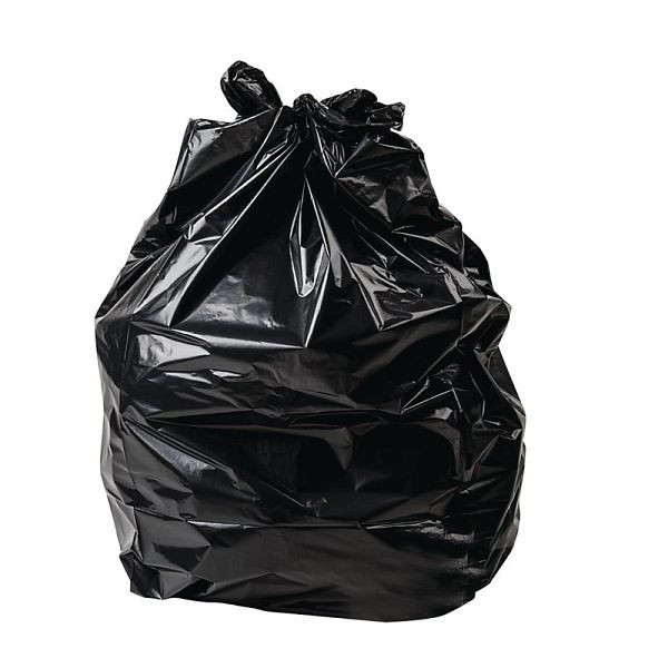 Sacs poubelle Jantex noir 60-70L, UE: 200 pièces, GK688