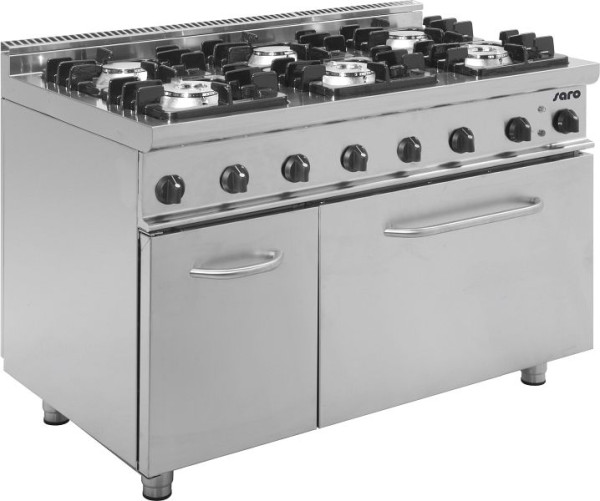 Cuisinière à gaz Saro avec four électrique modèle E7/KUPG6LE, 423-1045