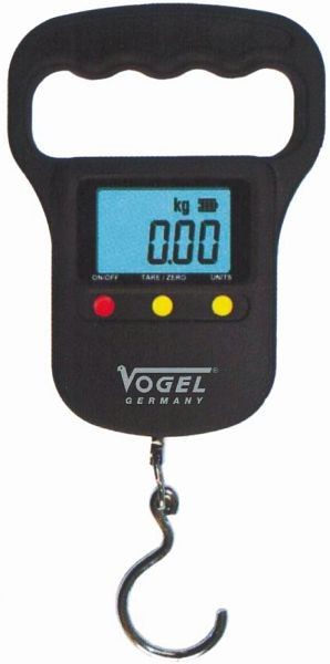 Balance numérique à suspendre Vogel Germany, 30 kg max., lecture : 10 g, 95 x 23 x 195 mm, 273087