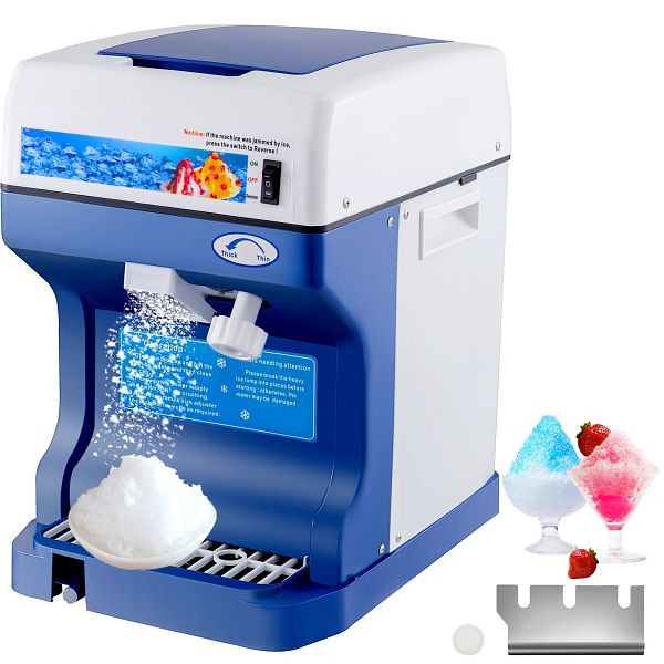 Machine commerciale de fabricant de Slushie de rasage de glace congelée de cône de neige de rasoir à glace de VEVOR 120 kg/h, BBJ168SY000000001V2