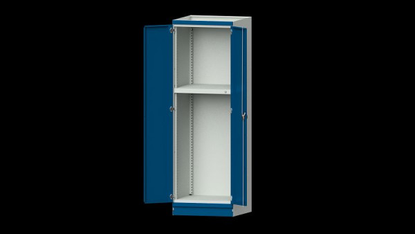 Établis ANKE armoire de base système d'armoires modulaires, modèle 103, 715 x 720 x 2200 mm, boîtier vide avec portes, RAL 7035/5010, 631.007
