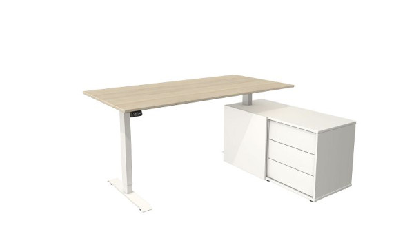 Kerkmann poste de travail complet Move 1, blanc/érable, 10216150