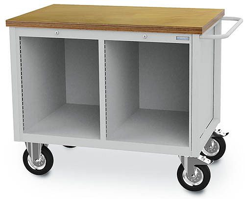 Bedrunka+Hirth Boîtier d'établi mobile, R 18-24, dimensions en mm (LxPxH) : 1250 x 750 x 935, épaisseur du plan de travail en mm : 40, 04.12.995M