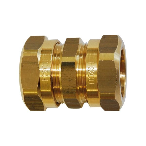 Raccord à vis chromé Solarbayer 22 mm droit, 430014201
