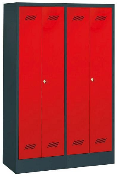 PAVOY Armoire-penderie avec base - 2 portes - verrouillables ensemble, 20201-413-732