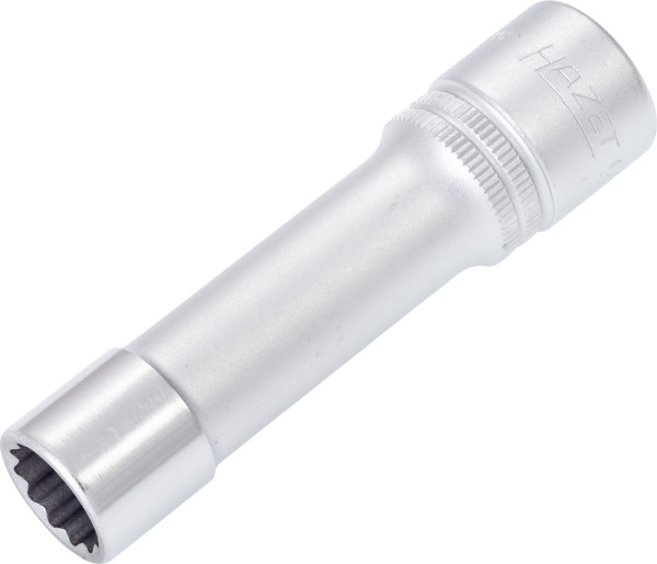 Douille Hazet, Bi-Hex, carré creux 12,5 mm (1/2 pouce), 13 mm, type long avec moletage, 900TZ-13
