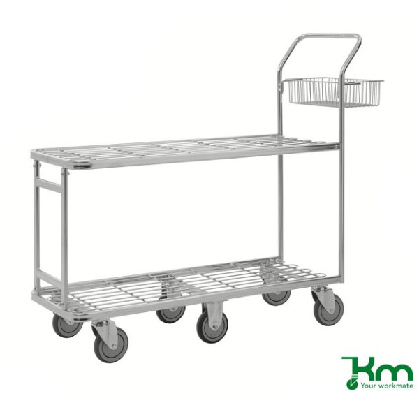 Kongamek Grand chariot libre-service avec plate-forme de chargement stable, KM203110