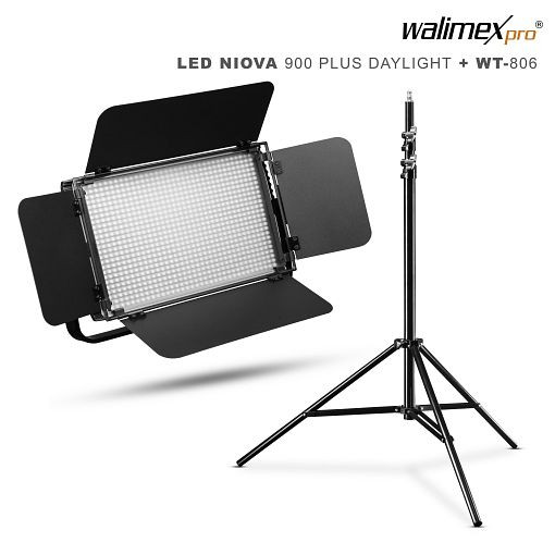 Walimex pro LED Niova 900 Plus Lumière du jour + WT-806, 22819