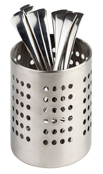 Range-couverts APS, Ø 12 cm, hauteur : 13,5 cm, acier inoxydable, poli mat, 11922