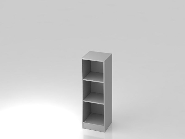 Étagère Hammerbacher étroite 3OH avec panneau de base gris, 40,6x40x127 cm (LxPxH), V6050/5