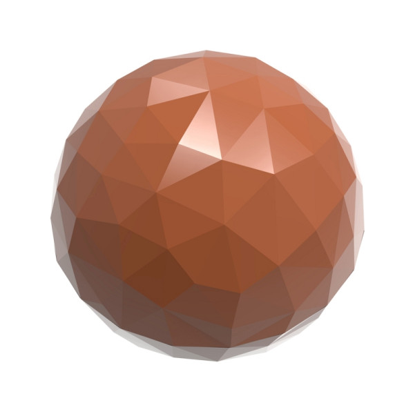 Moule à chocolat Schneider - boule, 275 x 135 x 24 mm - moule double / 25 x 25 x 12,5 mm, 2 x 5 g, 3 x 8 pièces, 421909