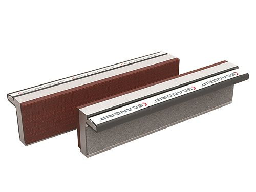 Bedrunka+Hirth Mâchoires de protection avec coussinet en fibre, Magnetfix F pour largeur de mâchoire 100 mm, 03.06.2100