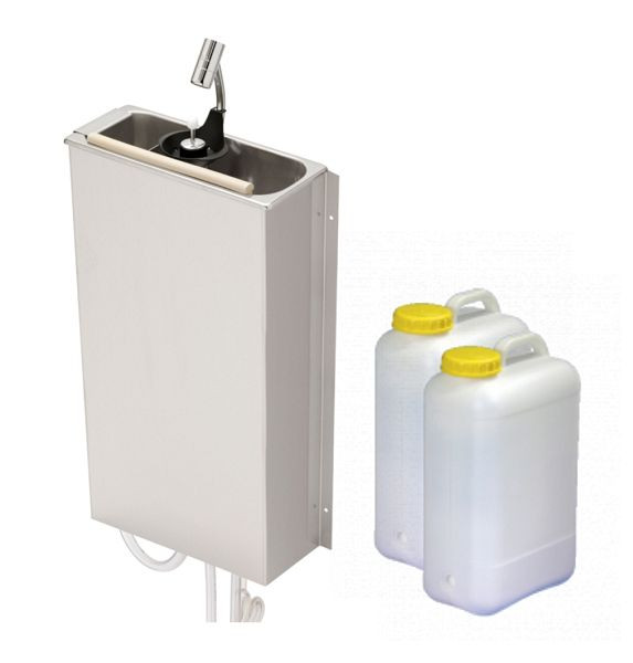Lölsberg Mobile Silver pour Dipper 230 V Kit système de douche portionneur comme système de pompe pour le fonctionnement du bidon 230 V, 921 23CD