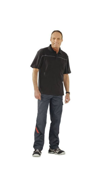Pantalon Planam Highline, ardoise/noir/rouge, taille 48, 2322048