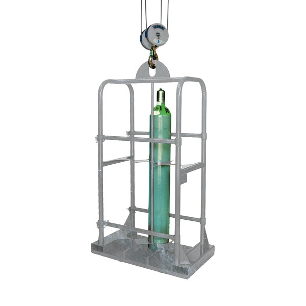 Panier à bouteilles de gaz industriel Eichinger, 6 bouteilles ø 250 mm, galvanisé à chaud, 13280200002000