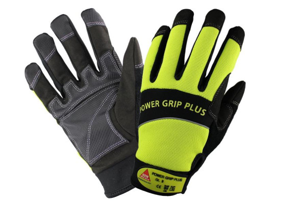 Hase Safety POWER GRIP PLUS, Gants de sécurité à 5 prises, avec aimant, taille : 9, UE : 10 paires, 40200m-9