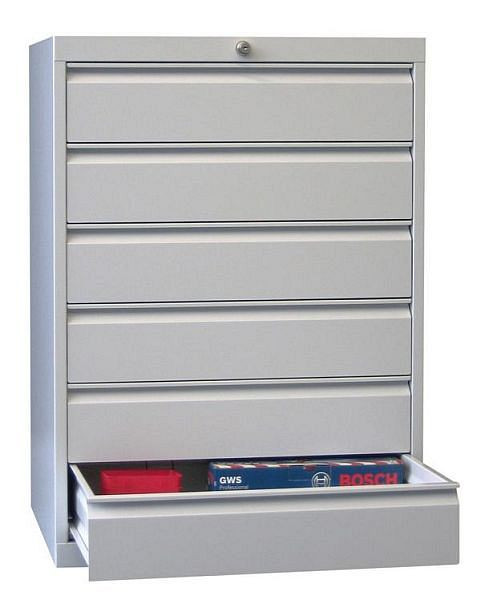 Armoire à outils PAVOY avec guides à rouleaux, capacité de charge 50 kg, largeur de l'armoire 715 mm, hauteur 1000 mm, 43454-100-001